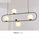 DecorBites™ Minimalist Ellipse Pendant Light: Modern Glass Globe Ceiling Fixture for Living Room Island