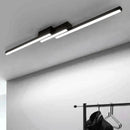 Modern black minimalist led ceiling light for living room decor