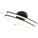 Modern black minimalist led ceiling light for living room decor