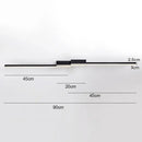 Modern black minimalist led ceiling light for living room decor
