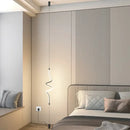 Modern black minimalist led floor lamp for living room