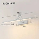 Adjustable LED Wall Lamp Modern Bathroom Light 46cm 56cm AC85-265V Bedroom Sconce DecorBites™