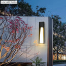 Modern black minimalist led wall light courtyard sconce