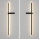 Modern black minimalist led wall lights for bedroom vertical sconce