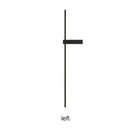 Modern black minimalist led wall lights for bedroom vertical sconce