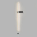 Modern black minimalist led wall lights for bedroom vertical sconce