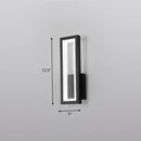 DecorBites™ Sleek Rectangle LED Wall Sconce – Minimalist Metal Foyer Mount Light