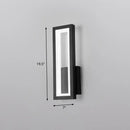DecorBites™ Sleek Rectangle LED Wall Sconce – Minimalist Metal Foyer Mount Light
