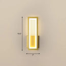 Black Rectangular LED Sconce