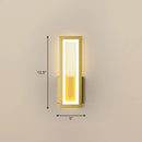 DecorBites™ Sleek Rectangle LED Wall Sconce – Minimalist Metal Foyer Mount Light