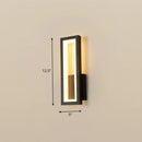 DecorBites™ Sleek Rectangle LED Wall Sconce – Minimalist Metal Foyer Mount Light