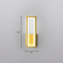 DecorBites™ Sleek Rectangle LED Wall Sconce – Minimalist Metal Foyer Mount Light