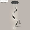 DecorBites™ Minimalist Metallic Multi Ceiling Light  Staircase Suspension Lighting with Acrylic Shade