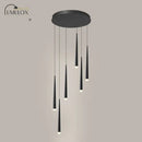 DecorBites™ Minimalist Metallic Multi Ceiling Light  Staircase Suspension Lighting with Acrylic Shade