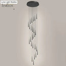 DecorBites™ Minimalist Metallic Multi Ceiling Light  Staircase Suspension Lighting with Acrylic Shade