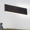 Modern black minimalist rectangle wall light fixture for dining room