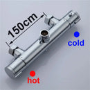Modern black mixer valve bathroom pipe fitting