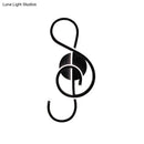 DecorBites™ Modern Acrylic LED Wall Light Fixture - Music Note Design for Living Room