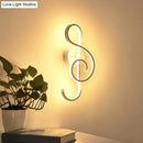 DecorBites™ Modern Acrylic LED Wall Light Fixture - Music Note Design for Living Room