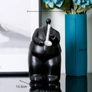Modern black musical instrument band figurines living room decor