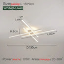 Modern black nordic led ceiling chandelier for living room