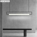 Modern black nordic minimalist bar hanging led pendant light kitchen