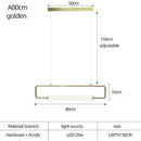 Modern black nordic minimalist bar hanging led pendant light kitchen