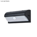 Modern black outdoor led wall lamp rectangular frosted light