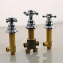 Modern black painting water control valve bathroom mixing tap