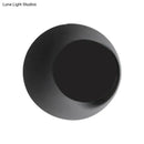 Modern black & pink circle sconce light bedroom wall fixture