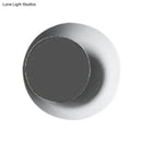 Modern black & pink circle sconce light bedroom wall fixture