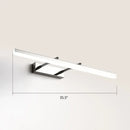 DecorBites™ Sleek Acrylic Bedroom Vanity Light Fixture with Pivoting Bar LED Wall Mount