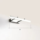 DecorBites™ Sleek Acrylic Bedroom Vanity Light Fixture with Pivoting Bar LED Wall Mount