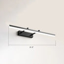 DecorBites™ Sleek Acrylic Bedroom Vanity Light Fixture with Pivoting Bar LED Wall Mount