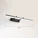 DecorBites™ Sleek Acrylic Bedroom Vanity Light Fixture with Pivoting Bar LED Wall Mount