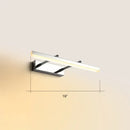 DecorBites™ Sleek Acrylic Bedroom Vanity Light Fixture with Pivoting Bar LED Wall Mount