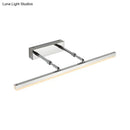 DecorBites™ Sleek Acrylic Bedroom Vanity Light Fixture with Pivoting Bar LED Wall Mount