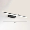 DecorBites™ Sleek Acrylic Bedroom Vanity Light Fixture with Pivoting Bar LED Wall Mount