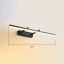 DecorBites™ Sleek Acrylic Bedroom Vanity Light Fixture with Pivoting Bar LED Wall Mount