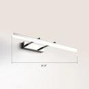 DecorBites™ Sleek Acrylic Bedroom Vanity Light Fixture with Pivoting Bar LED Wall Mount