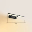 DecorBites™ Sleek Acrylic Bedroom Vanity Light Fixture with Pivoting Bar LED Wall Mount