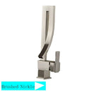 Modern black quartz waterfall basin faucet single handle mixer tap bathroom