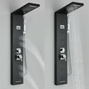 DecorBites™ Black Rainfall Shower Panel Set with Massage System and Temperature Screen