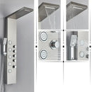 DecorBites™ Black Rainfall Shower Panel Set with Massage System and Temperature Screen