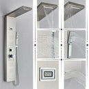 DecorBites™ Black Rainfall Shower Panel Set with Massage System and Temperature Screen