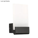 Modern black rectangle led wall sconce bedroom light bulb included