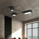 Modern black rectangular led ceiling lights for living room decoration