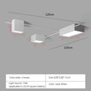 Modern black rectangular led ceiling lights for living room decoration
