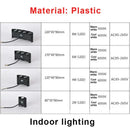 Modern black rectangular led wall lamp living room ambient light