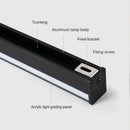 Modern black rectangular led wall lamp living room sconce